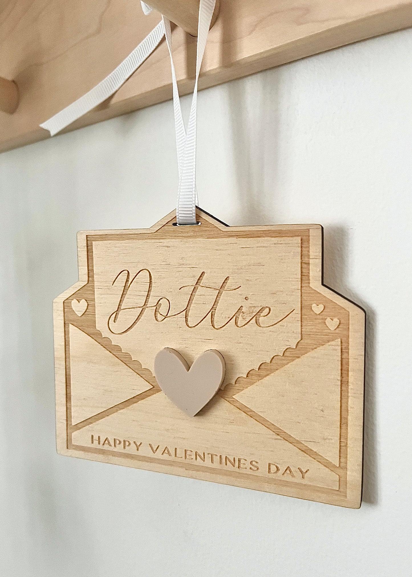 Love letter name tag