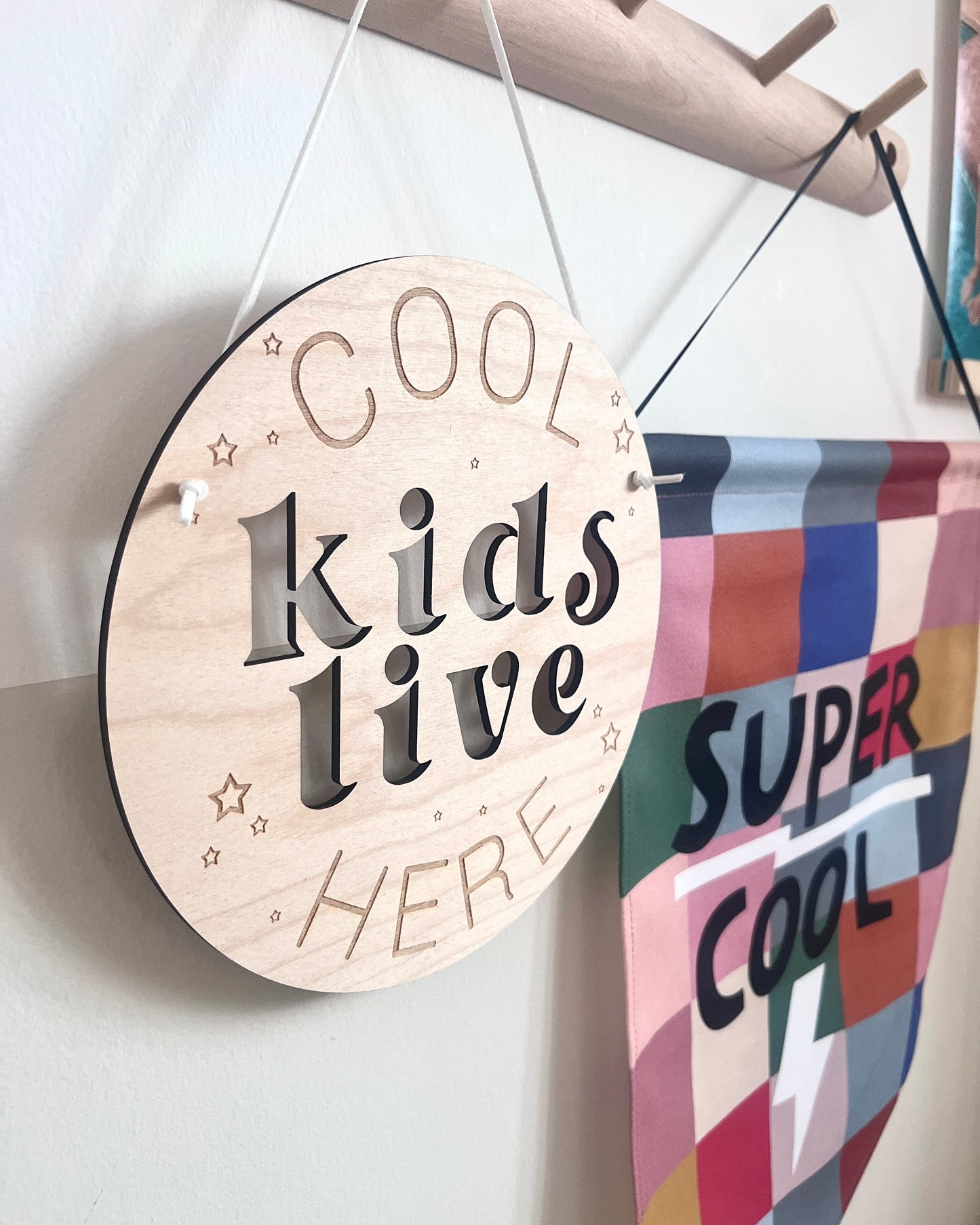 Cool kids live here sign