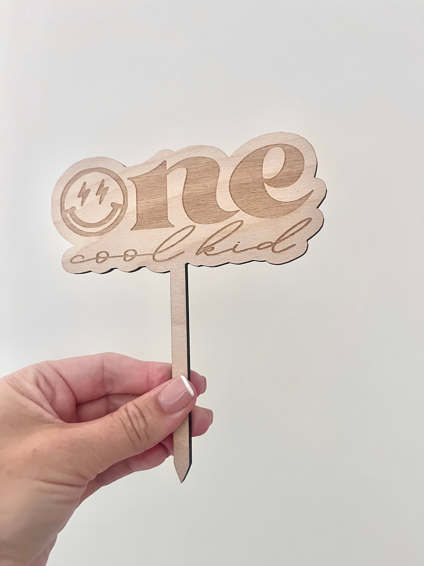 One cool kid cake topper