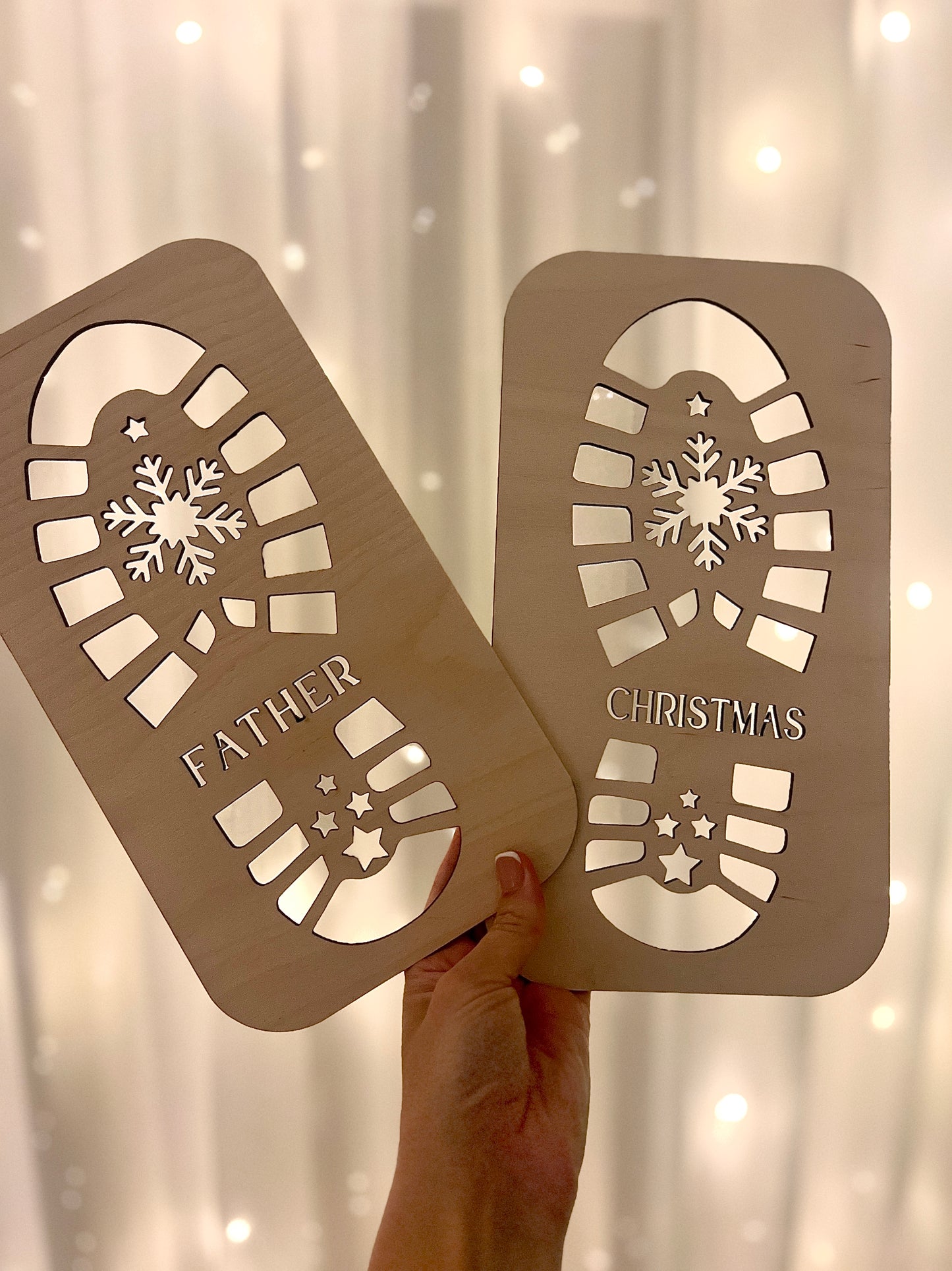 Father Christmas boot stencils