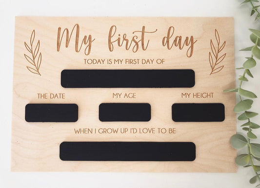 First Day Memory Board