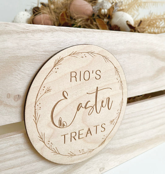 Personalised Easter Treat sign