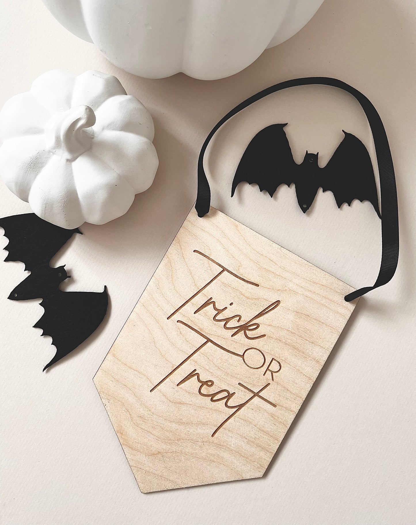Trick or Treat hanging wall flag