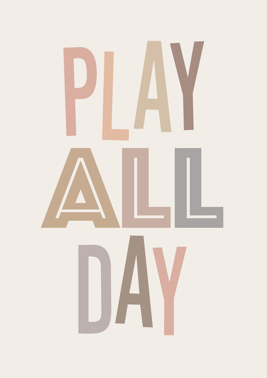 Play All Day Print - DOWNLOAD